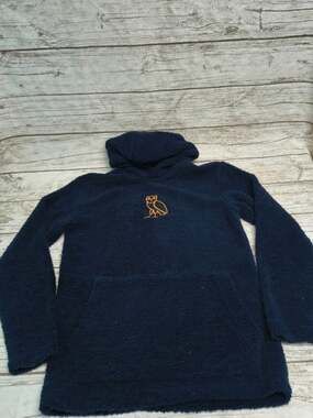 OVO October's Very Own Navy Sherpa Fleece Hoodie XXL Made in Canada